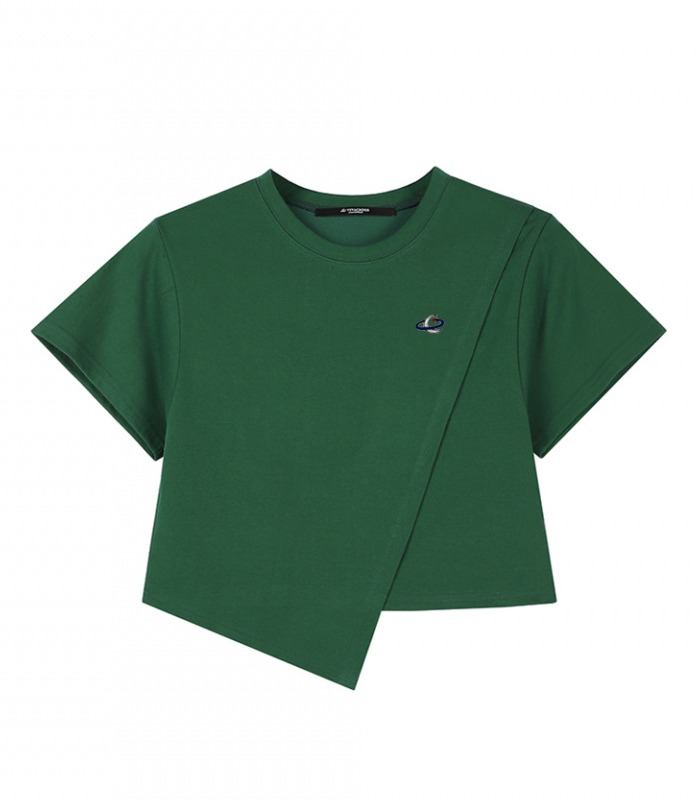 Diagonal T-shirt GREEN