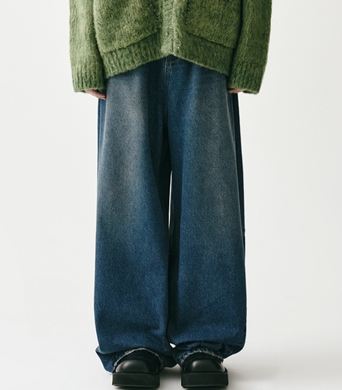 Dart Tapered Pants GREEN BLUE